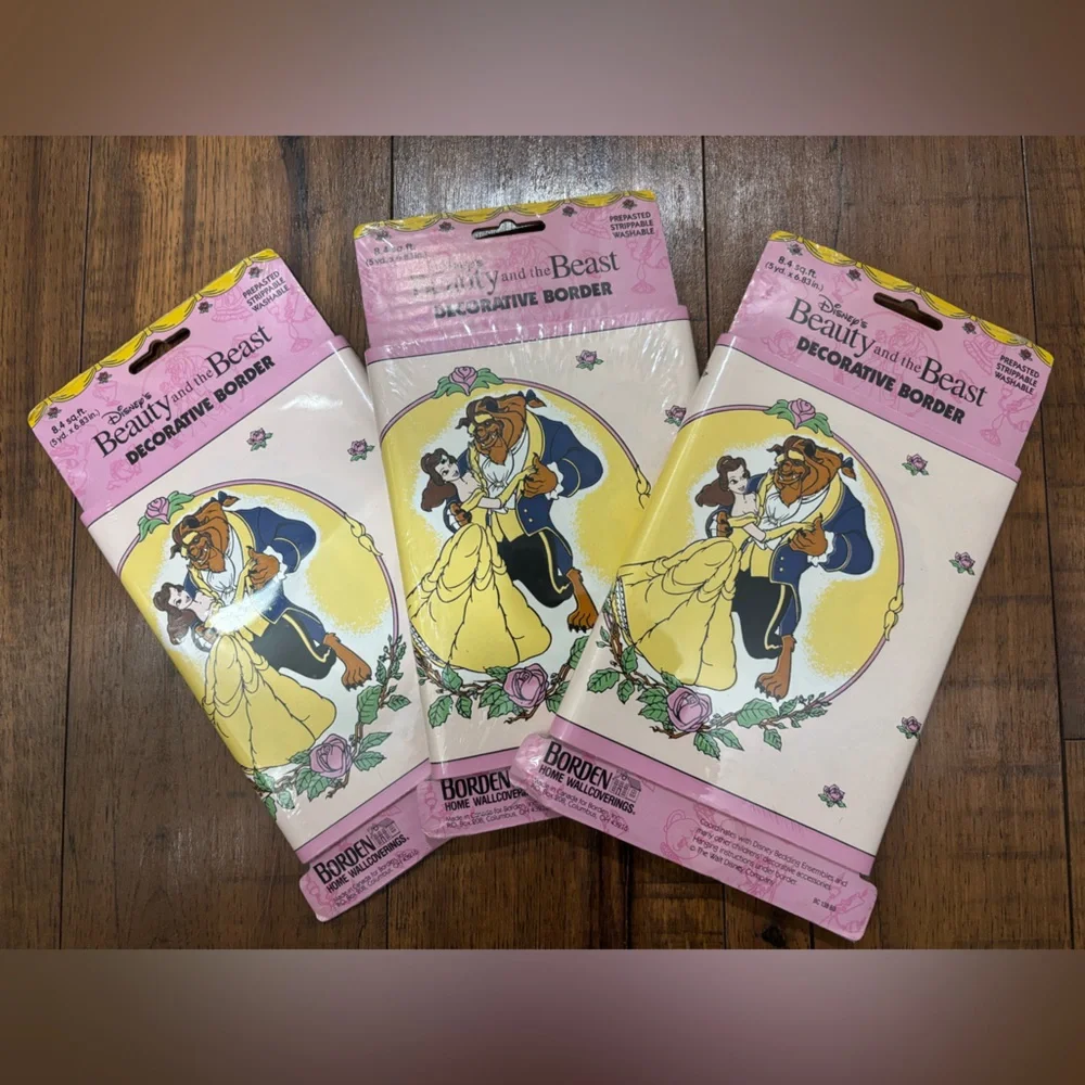 Disney Beauty and the Beast Decorative Border Bundle By Borden Home Coverings